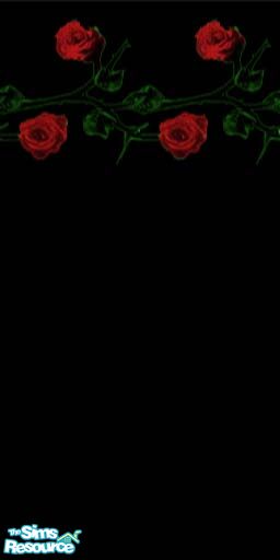 The Sims Resource - Red rose wallpaper