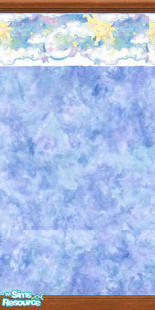 Sims 2 — Blue moon by pinkstar25 — Here is a blue moon border with a faux finish wallpaper..