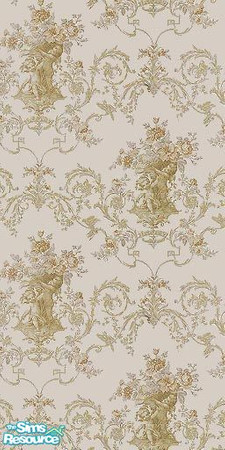 Sims 2 — Fine Damask by MidnightRose — A fine damask wallpaper