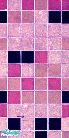 Sims 2 — Pink Tile by Vexy — Pink tiled walls for your bathroom.