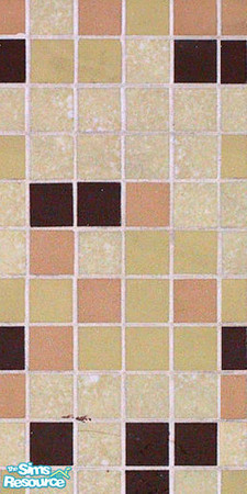 Sims 2 — Tan tile by Vexy — Tan bathroom tile.