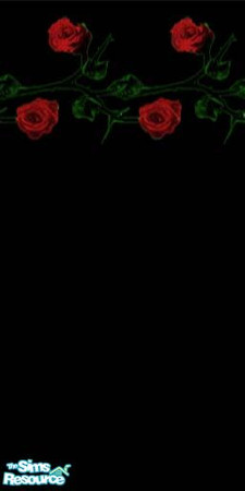 Sims 2 — Red rose wallpaper by Nemi — The black rose wallpaper remade for the gothic sims who like a little colour.