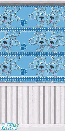 Sims 2 — Blue Clues by pinkstar25 — Blue clues wallpaper for your children's bedroom..