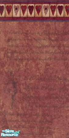 Sims 2 — hearts2 by Sodafizz — heart border on faux finish