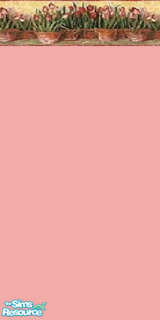 Sims 2 — Tulips1 by Sodafizz — Tulip Border on painted finish