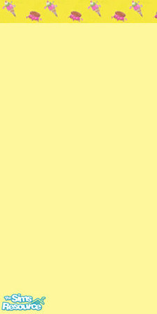 Sims 2 — Ice Cream Wall by tracym25 — Ice Cream wall paint in contrasting yellows. Ideal for the sweeties in your life!