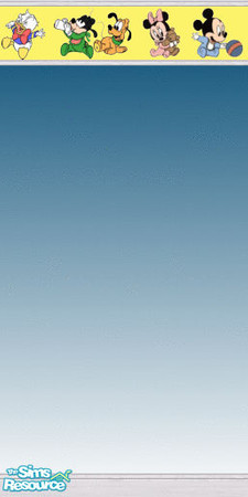 Sims 2 — Disney Babies Wall by chasereuben1983 — A wall to match the Disney Babies nursery set.