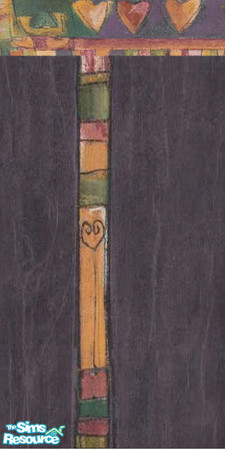 Sims 2 — Hearts in Line by toriamos — border and wall