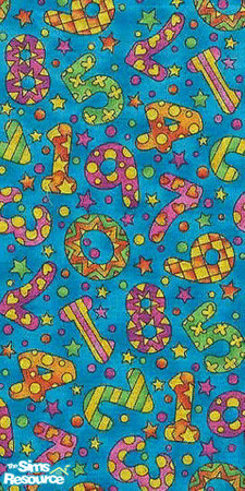 Sims 2 — Number Wall by Raahnii — Some bright colours for your walls :)