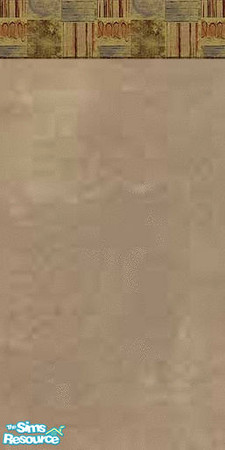 Sims 2 — Dark Beige w/ Border by ShelleyFCarter — In game tested. Very nice for a livingroom or bedroom.