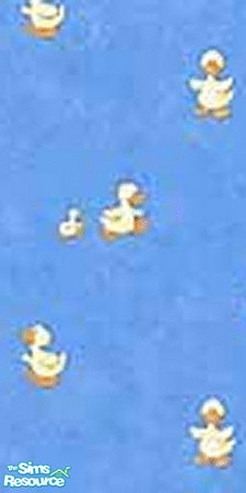 Sims 2 — Ducky Wallpaper by ShelleyFCarter — In game tested.. great for kids room or bathroom