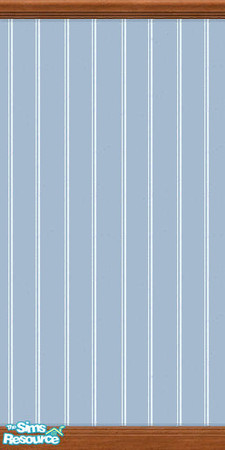 Sims 2 — Barely Blue Pinstripe Wallpaper by snowleopard55 — Created to match one of the original in-game bedding styles,