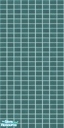 Sims 2 — Aqua Wall Tile by dddrake — A recolor of the Maxis blue wall tile.