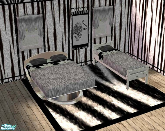Sims 2 — Animal fur bed by buntah — All of my animal furs are fake cuz I love animals...but here's the fur bedding I've