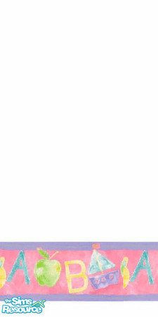 Sims 2 — pink baby paper by Smoffi — my first attempt at making wallpaper