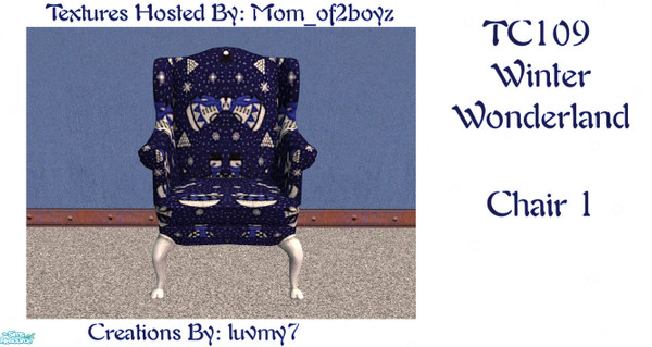 Sims 2 — TC109 Winter Wonderland -  Chair 1 by luvmy7 — A cute Little Bedroom I recolored using Meshes By: Angelamveliza