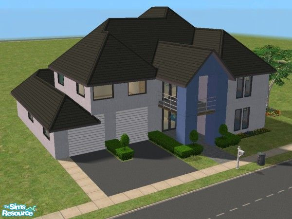 Sims 2 — 50 Dawn St by Matt_56 — Beautiful modern home, features 5 bedrooms, 3 bathrooms, lounge room, kitchen, study,