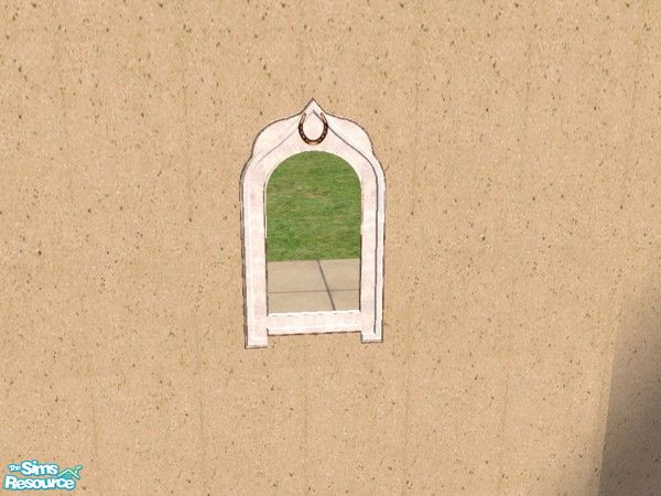 Sims 2 — Horse theme mirror by Bitzybus — Horse shoe mirror to match the horse theme set.