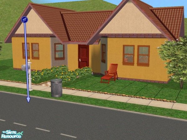 Sims 2 — HOME by gbourn — Not expensive starter home in bright colours and great aura!