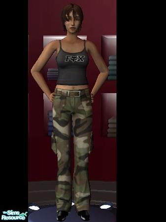 Sims 2 — Woman's Fox Racing Shirt by AutumnFantasy — Even the lasses can dress down and wear the Fox Racing Logo with