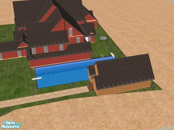 Sims 2 — P4 by hmr1uk — Upstairs has 4 bedrooms (or 3 if you want to use a room for something else) 2 bathrooms.