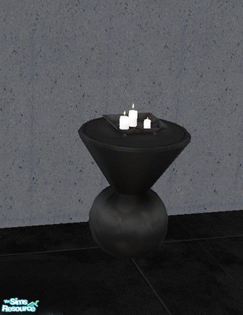 Sims 2 — White candles by Bitzybus — Here's some nice white candles to light up your dark room in a romantic glow.