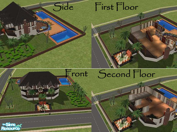 Sims 2 — Foothills Adobe by mrsnbayley — This is a nice home for the single sim or newly married couple. Large bedroom