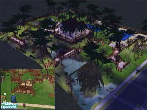 Sims 2 — Eden Community Area by LaLunaRossa72 — Modern times meet mother-nature. Perfect for families and for couples in