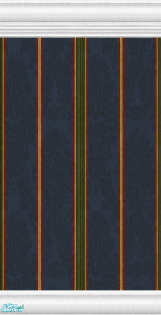 Sims 2 — Mixed Batch Stripe Wallpaper Collection - Stripes White Base Blue by robbyngirl — Pretty set of wallpaper for