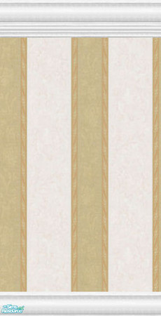 Sims 2 — Mixed Batch Stripe Wallpaper Collection - Stripes Wood Base White Gold by robbyngirl — Pretty set of wallpaper