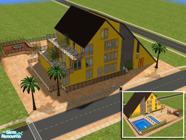 Sims 2 — New modern by bibario — a modren huge house