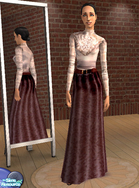 Sims Resource - 1800's Style Formal Dress