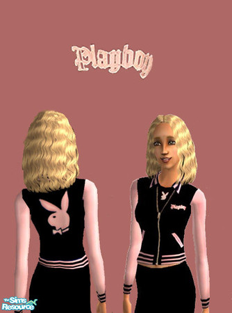 Sims 2 — Playboy Varsity Jacket by WingedEnchantrez — A great, sexy varsity jacket available from Playboy. 