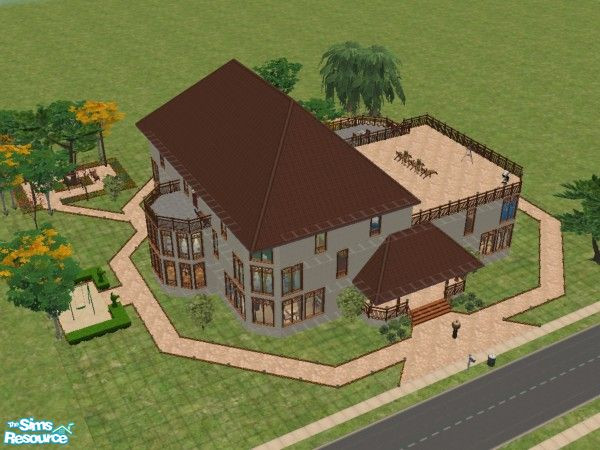 Sims 2 — Pleasanthome6 by oldmember_hanniepellen — Very luxurious mansion for a wealthy sims family. 
