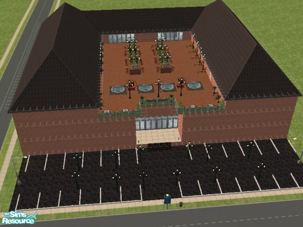 Sims 2 — ExtremeSimMall by DionH — Shop till you drop. This mall is 2 story with a flat roof on top Has every thing your