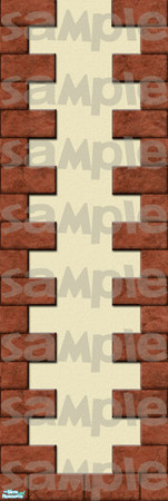 Sims 2 — Santori Wall #10 by estatica — Part of the Santori Set, this wall is perfect for downtown lots, and matches