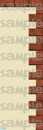 Sims 2 — Santori Wall #13 by estatica — Part of the Santori Set, this wall is perfect for downtown lots, and matches
