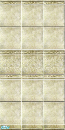 Sims 2 — Pastio - 3-1 by perelinka — Olive tiled wall with lace.