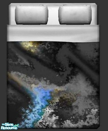 Sims 2 — Black Night Bedding by briachant — Black Night Bedding