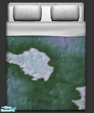 Sims 2 — Green Wall Bedding by briachant — Green Wall Bedding