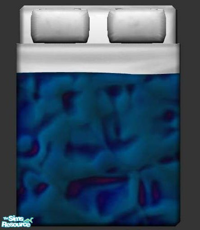 Sims 2 — Bubbly Blue Bedding by briachant — Bubbly Blue Bedding