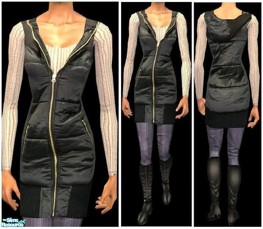 Sims 2 — JPafouter3 - e by juttaponath — Warm jacket in different variations for adults. No mesh required.