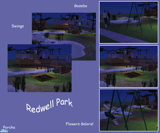 Sims 2 — Redwell park by porcha27 — A small but beautiful community park, the perfect place to relax after a hard day.