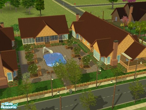 Sims 2 — Lexington by squeakers — 4 large 1 bedroom, 1 bathroom homes, perfect for single or just starting out together,