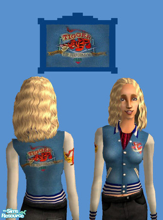 Sims 2 — Women's Tigger Jacket by WingedEnchantrez — Part of the Disney collection, for those cool nights ahead. 