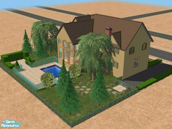 Sims 2 — great house by twistedstar — Meant for sims who have advanced in their careers but do not have a family. 