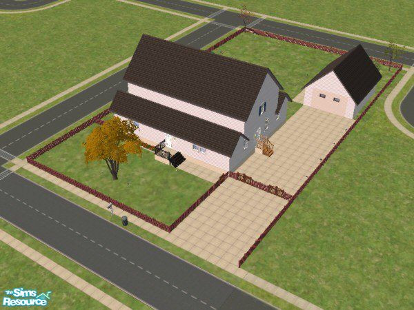 Sims 2 — Ruggles by PaleGothic — This is the home that I currently live in. I have made some slight modifications due to