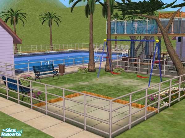 Sims 2 — Public Pool by twistedstar — Fun for the whole family! -pool -washrooms -arcade games -2 hot tubs -covered