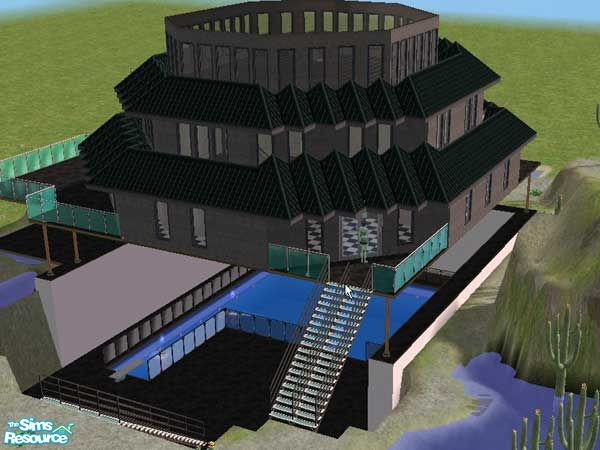 Sims 2 — Roswell, New Mexico by buntah — This is a lot I made almost a year ago, but I'm adding it to the Future World