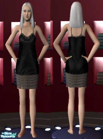 Sims 2 — Elegant Nighty by Vanilla_Love — This is a modified version of the nightgown that the game comes with.